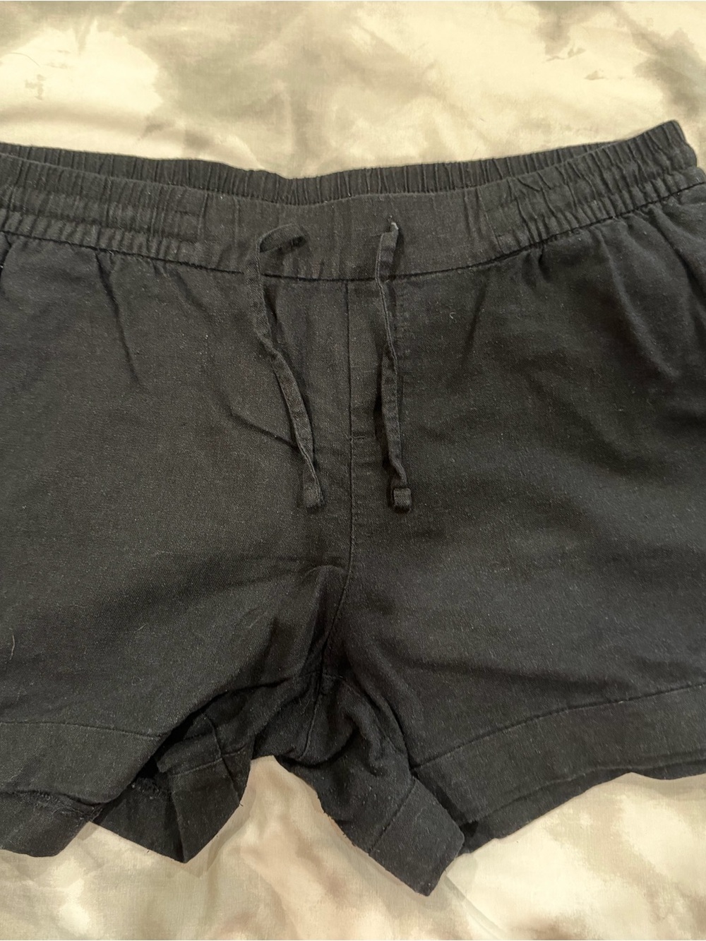 Women’s Old Navy  Black Drawstring Linen Shorts